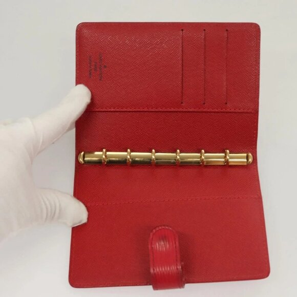 LOUIS VUITTON Epi Agenda PM Day Planner Cover Red R20057 LV Auth 118196 - Picture 9 of 16